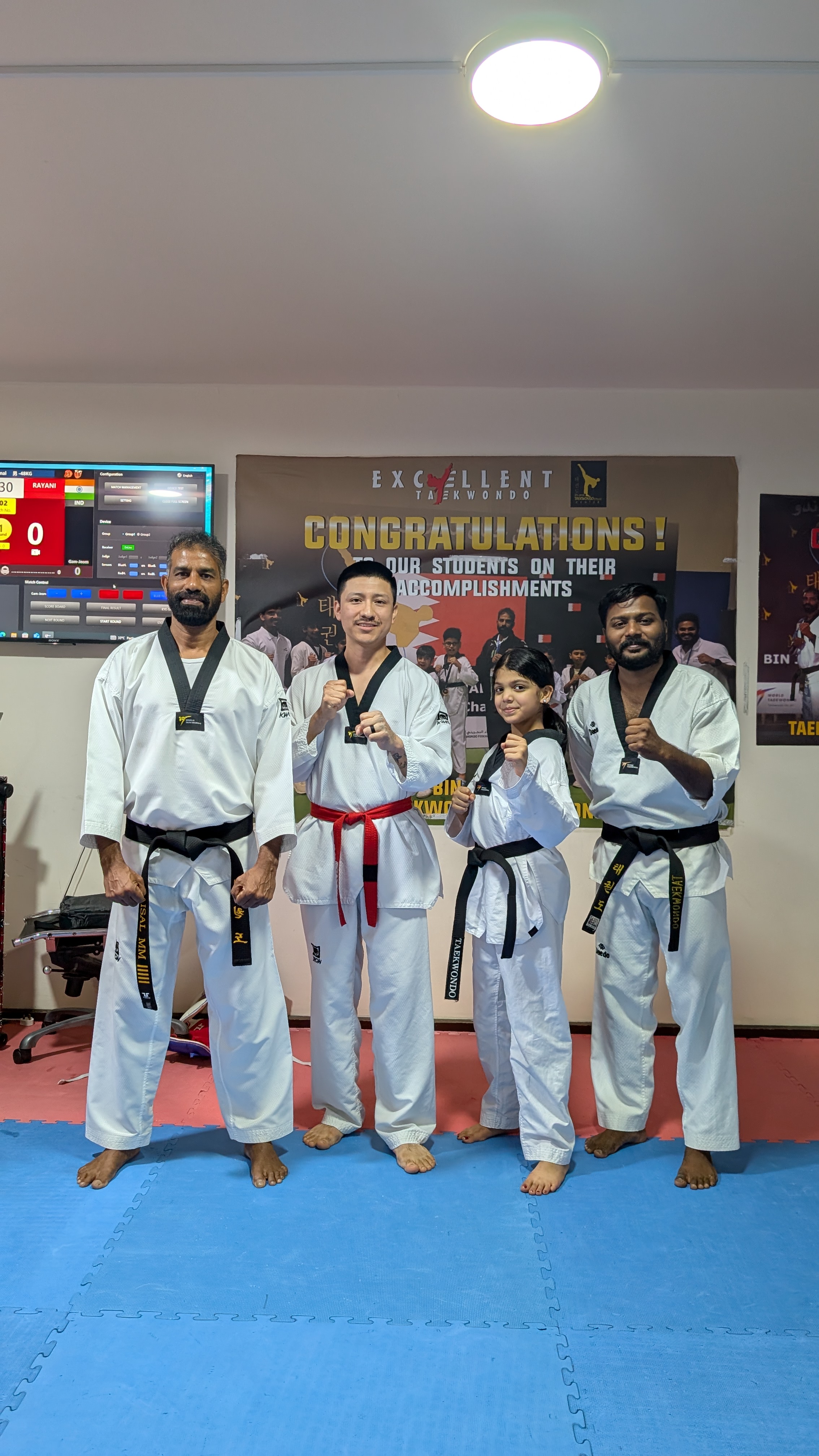 Taekwondo training at Excellent Taekwondo Bahrain